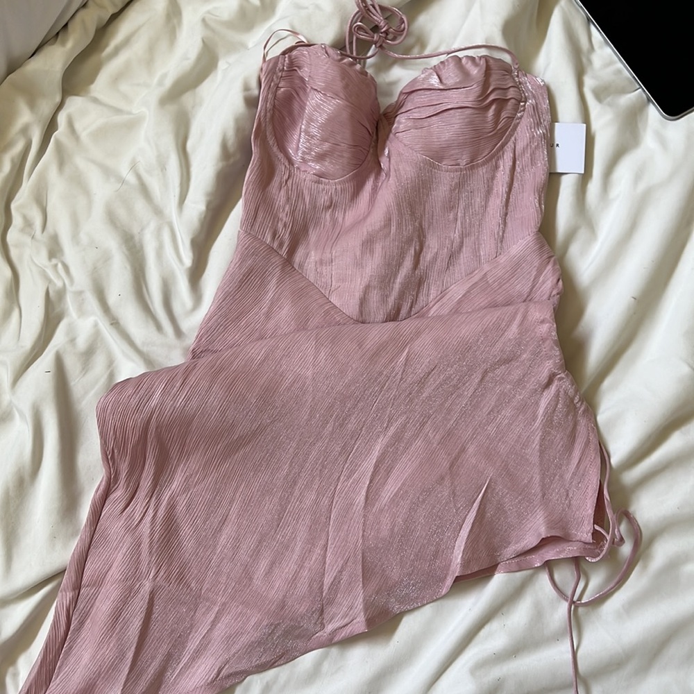 Pink Mini Cut Out Dress - Picture 6 of 7